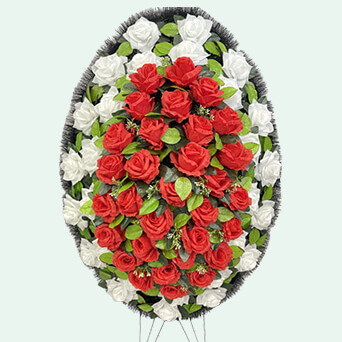 Венок из искусственных цветов